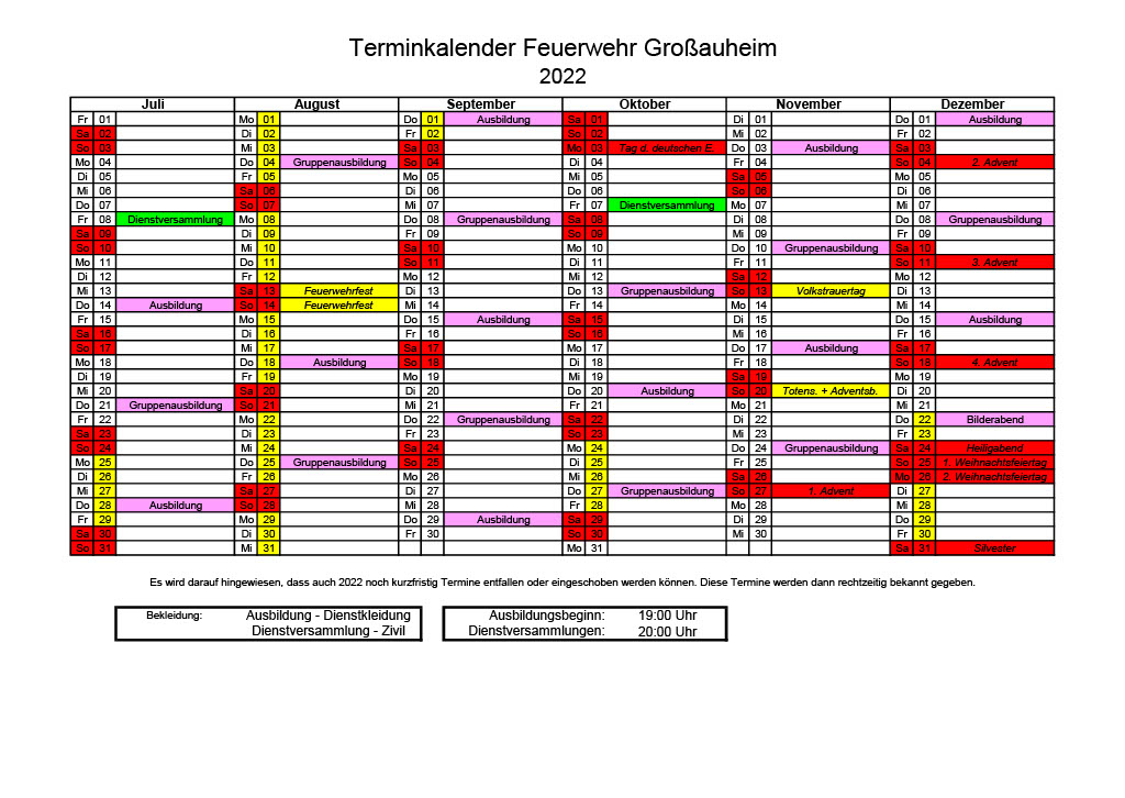 Feuerwehr Termine 20221024 2