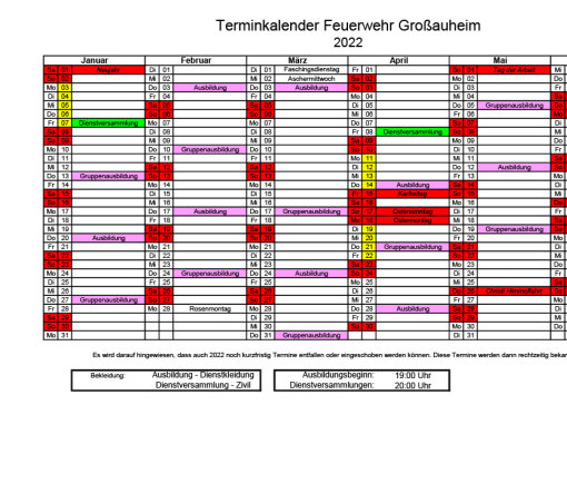 Feuerwehr Termine 20221024 1