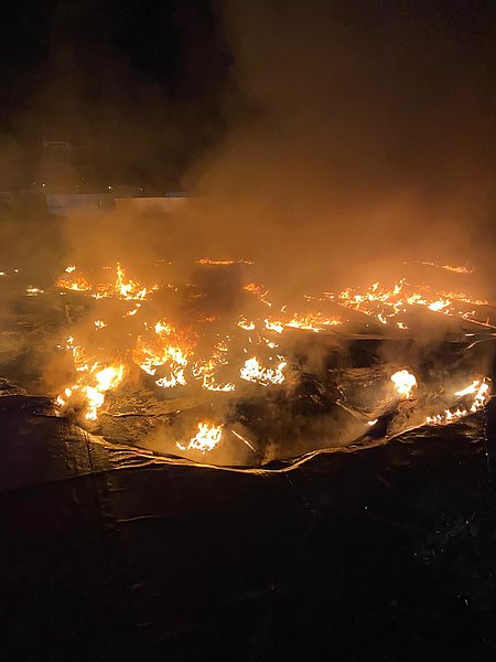Hanau – Feuer auf dem Dach eines Neubaus