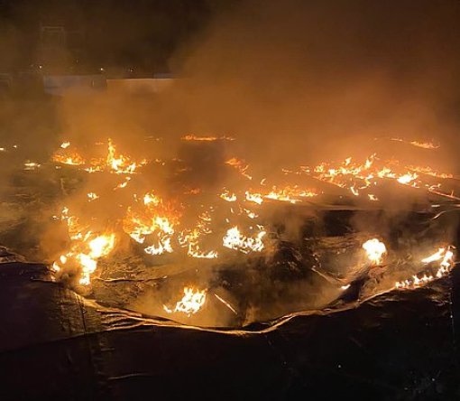 Hanau – Feuer auf dem Dach eines Neubaus