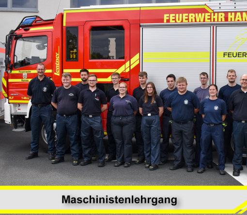 Gruppenfoto Maschinistenlehrgang